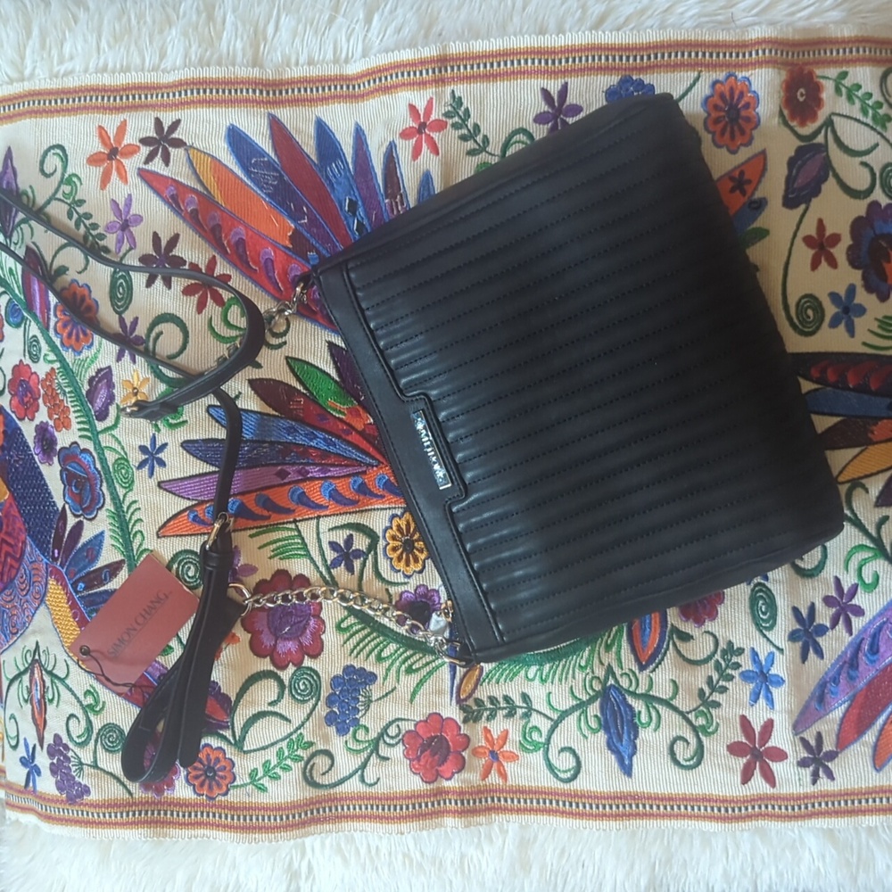 Faux leather Simon Chang cross body